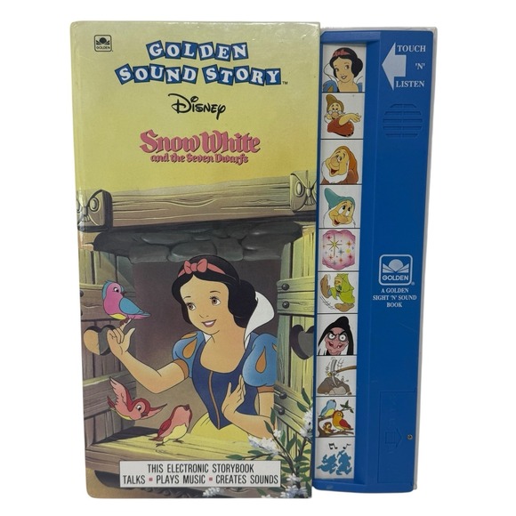 Disney Other - Golden Sound Story Disney Snow White Seven Dwarfs Book 1991 DOES NOT WORK